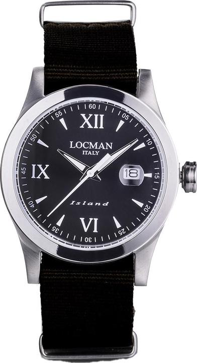 Produktbild Locman Italy Herrenuhr Island schwarz Ref. 0614A01 (Analoguhr, 40 mm)