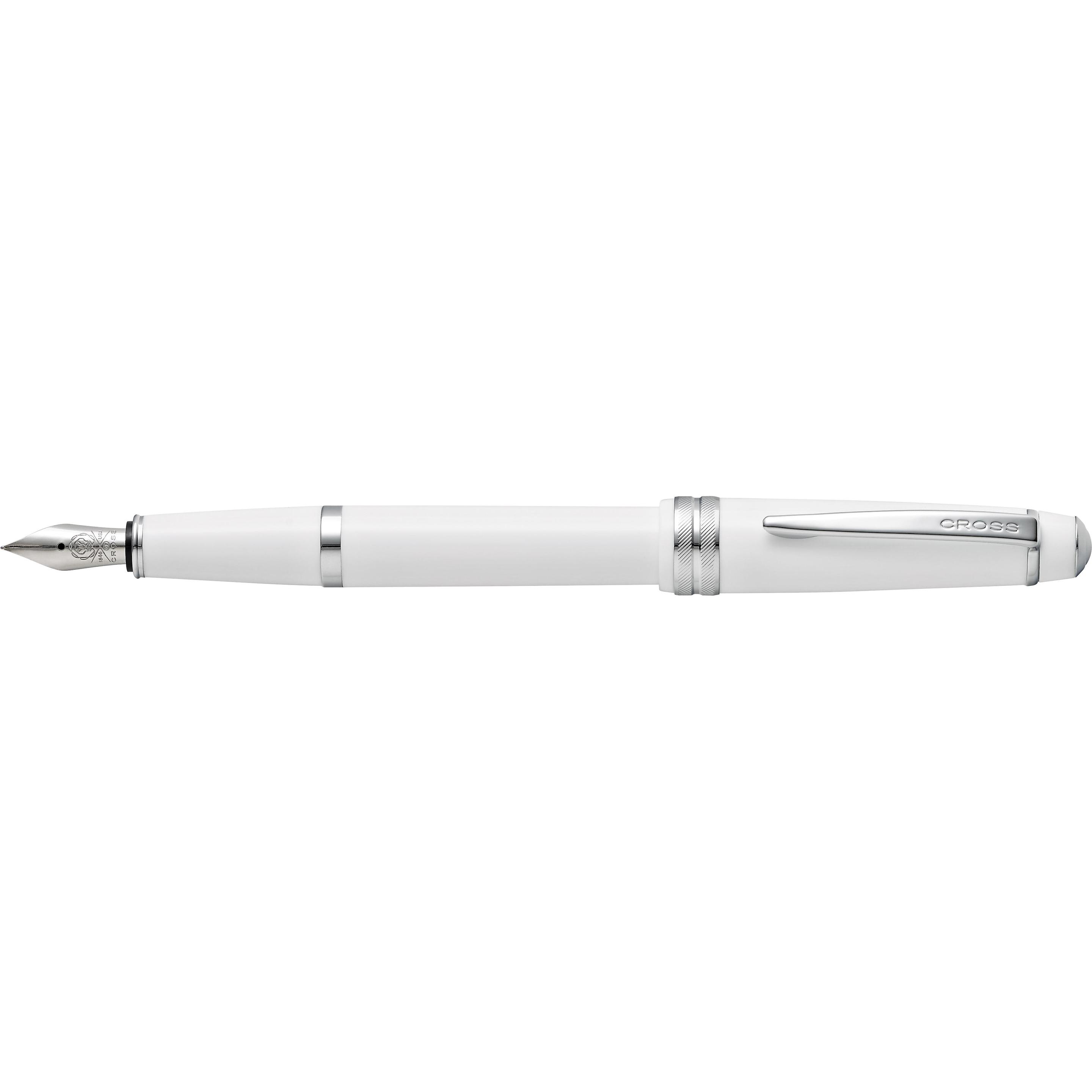 Thumbnail - Cross, Schreibstifte, Füllfederhalter Bailey Light Weiss-Lack M-Feder Geschenkbox (Weiss-Lack, 1 x)