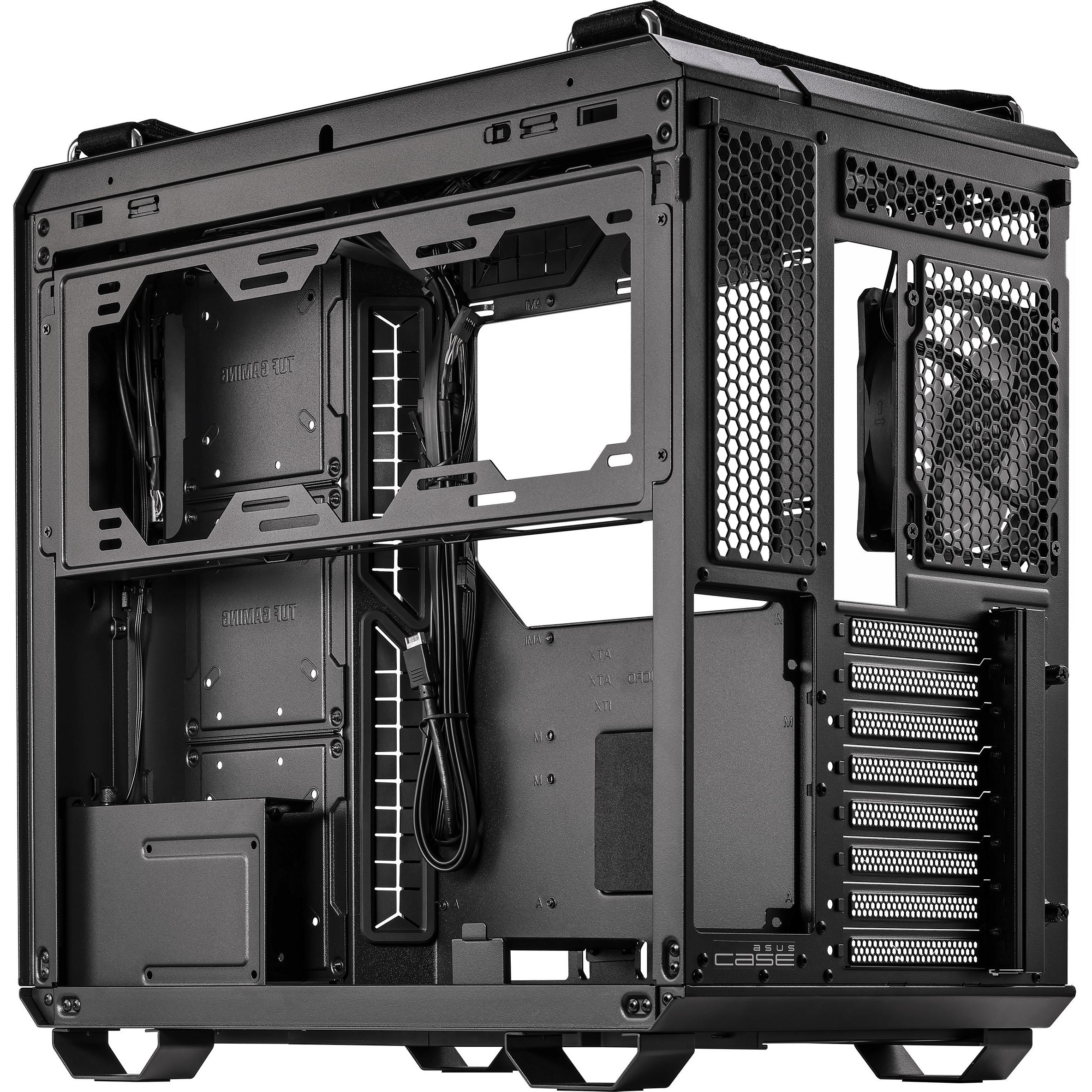 ASUS Case TUF GT502 PLUS TG Gaming Nero (Mini-ITX, mATX, ATX), Case PC, Nero