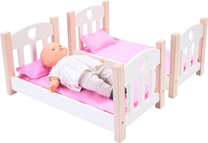 Actual product image Weible Dolls Bunk Bed pink/white