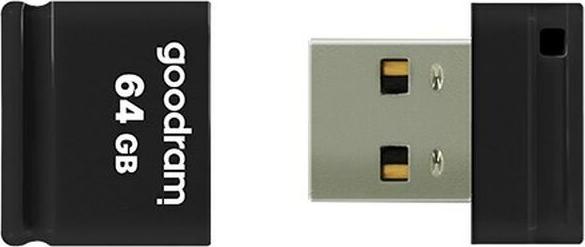 Actual product image Goodram UPI2 USB flash drive 64 GB Type-A 2.0 Black (64 GB, USB 2.0)