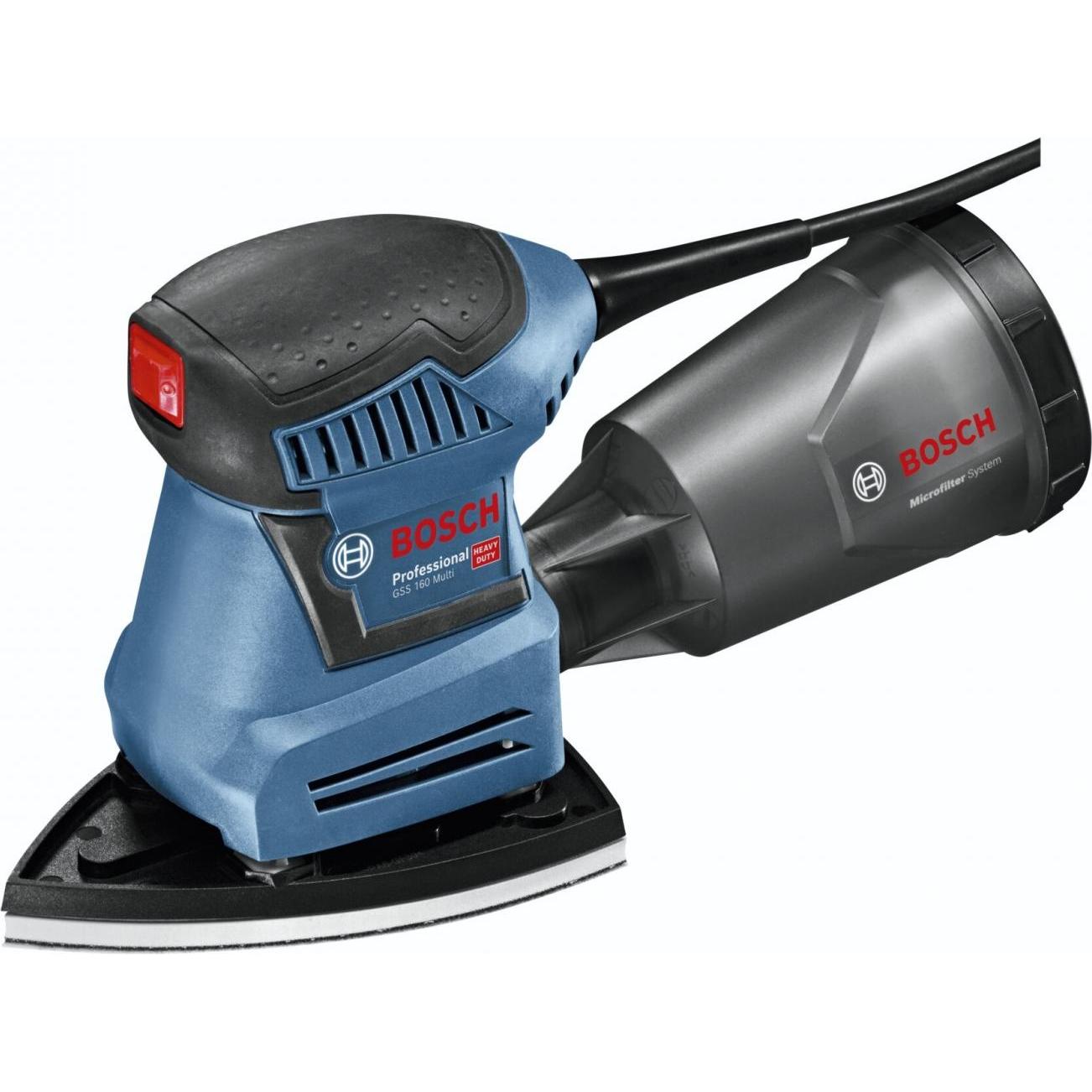 Bosch Professional, Schleifmaschine + Poliermaschine, Schwingschleifer GSS 160 Multi (Schwingschleifer, 180 W)