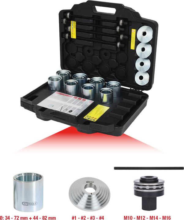 Actual product image KS Tools Compression and tension sleeve set. 36 pcs. 700.1700
