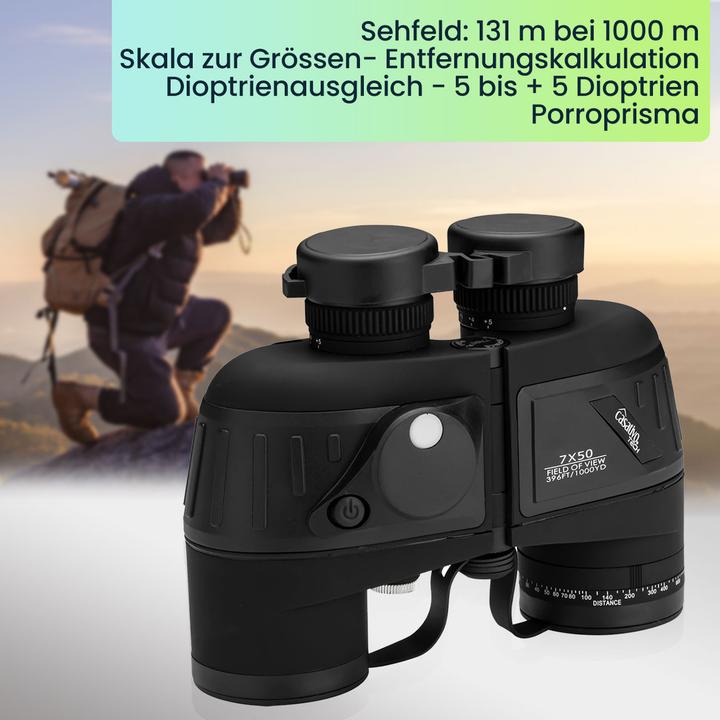 Actual product image Casativo Marine binoculars with rangefinder, 7 x 50 (7x, 50 mm)