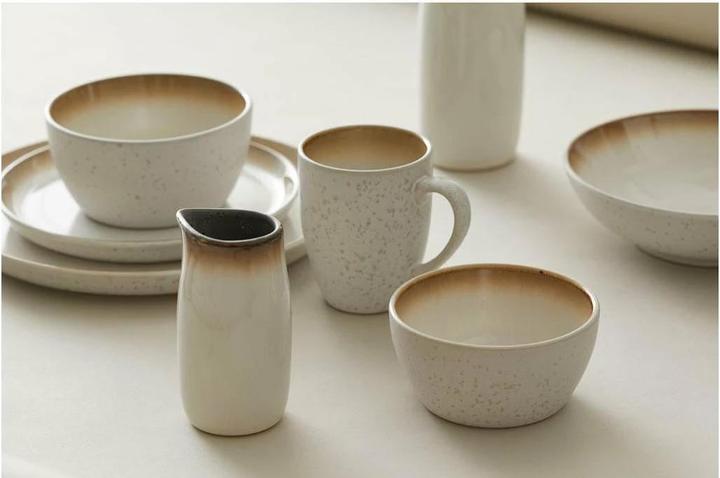 Immagine prodotto Bitz Piatto per zuppa e pasta Ø 20 cm, 6 pezzi, Beige/Crema (6 x, 20 cm)