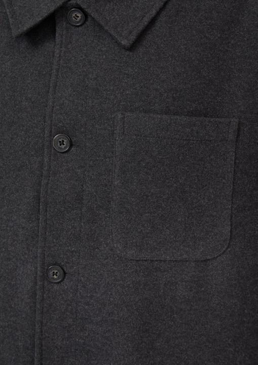 Produktbild S.Oliver Outdoor-Jacke Gefüttertes Overshirt in Woll-Optik mit Eingrifftaschen (4XL)