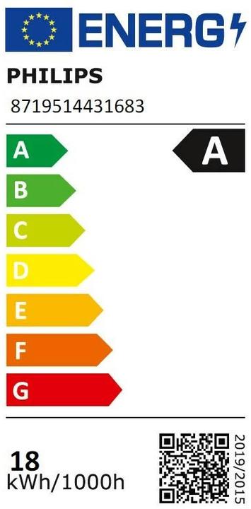 Energy Label Philips Master (G13, 17.60 W, 3700 lm, 1 x, A)