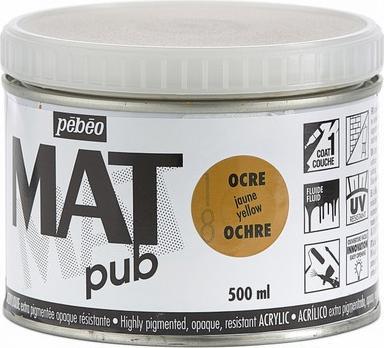 Actual product image Pebeo Acrylic Mat Pub (500 ml)