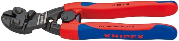 Image du produit Knipex Coupe-boulon compact DIN ISO 5743 L.200mm forme 2 avec facette 20Grad gew. schwarz atram. schlank... (265 mm)