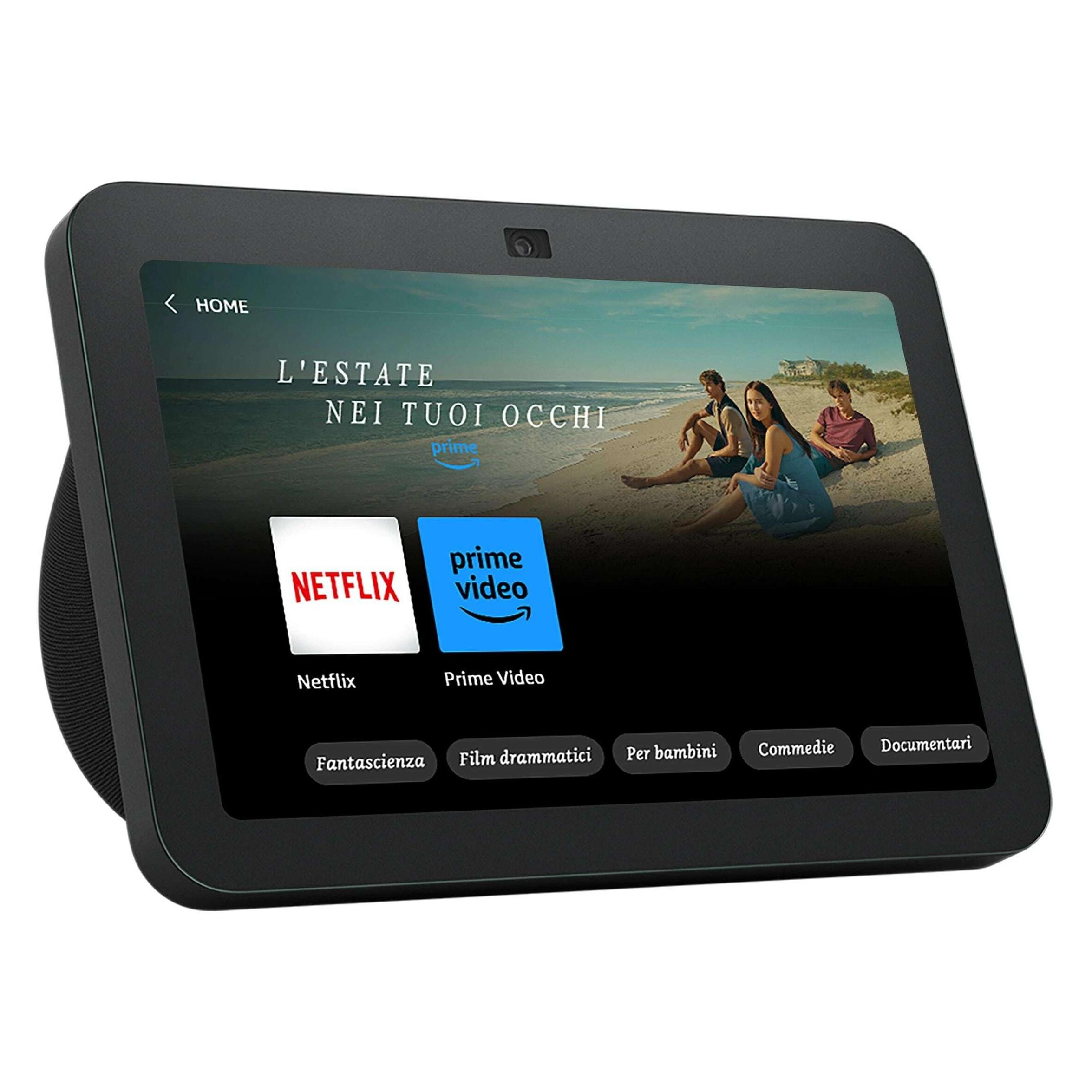 Amazon Echo Show 8ブラック 本体 ミニレビュー】“空間オーディオ技術”でステレオサウンド広がる「Echo スピーカー・ウーファー
