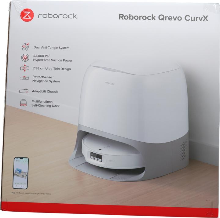 Productafbeelding Roborock Qrevo CurvX (22000 Pa, Wisdoekjes (roterend))