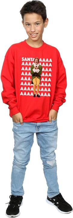 Actual product image Elf Boys Buddy Santa Scream Sweatshirt (140, 146)