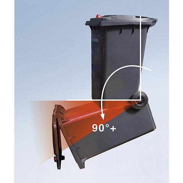 Actual product image kaiserkraft Plastic large waste garbage can with gravity lock (360 l)