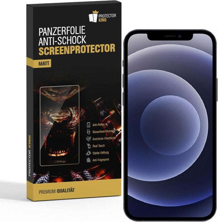 Produktbild Protectorking 3x Panzerfolie Anti-Shock matt entspiegelt (3 Stück, Apple iPhone 12 Pro Max)