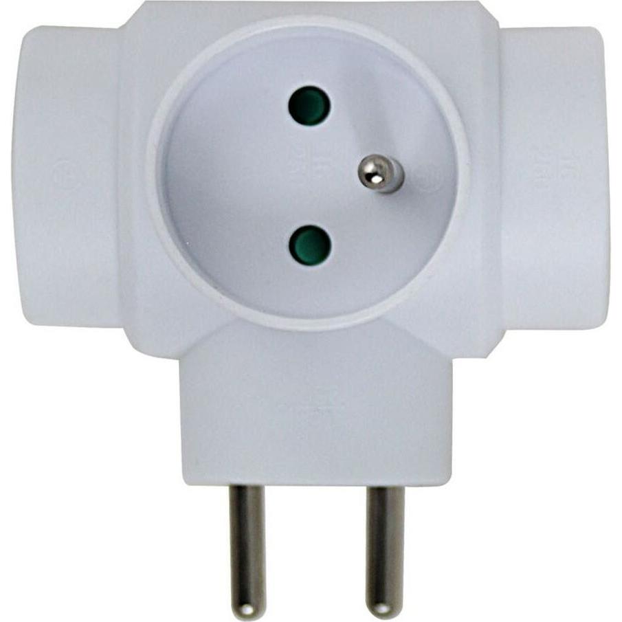 Esperanza, Ciabatta multipresa, ELK302W Elektrischer Splitter 3 Steckdosen Weiss (3x)