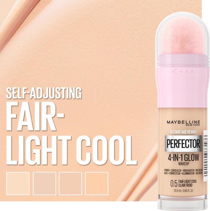 Actual product image Maybelline New York Smooth Result/Age Rewind (0.5 Fair-Light Cool)