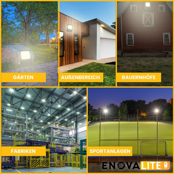 Actual product image Enova ELED 400161 - PRO LED floodlight, 150 W, 19500 lm, 4000 K (19500 lm)