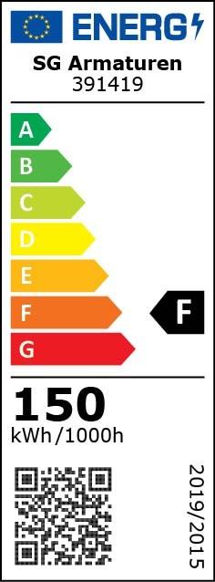 Energy Label Sg LED strip light set (White, 1000 cm, Indoor, Outdoor)