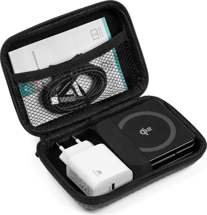 Actual product image Misura MH08 Pro - 3-in-1 Foldable Qi2 Wireless Charger - BLACK