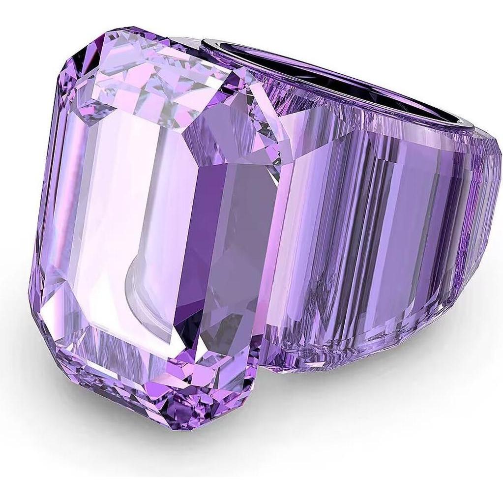 Swarovski, Anello, Anello Cocktail Lucent Taglio Ottagonale Viola, (52)