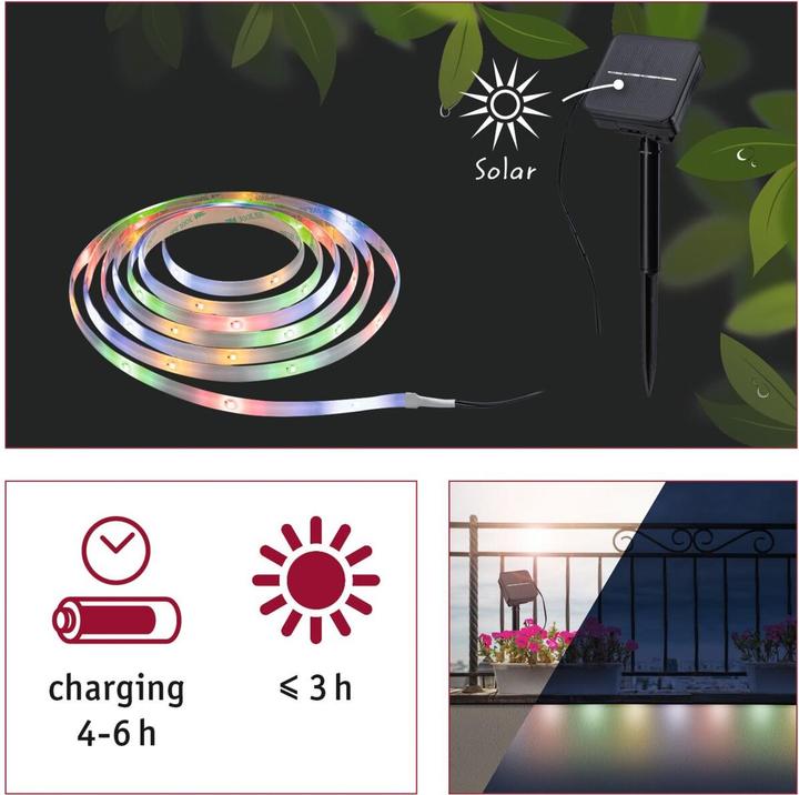 Produktbild Paulmann Solar Stripe (Mehrfarbig, 300 cm, Outdoor)