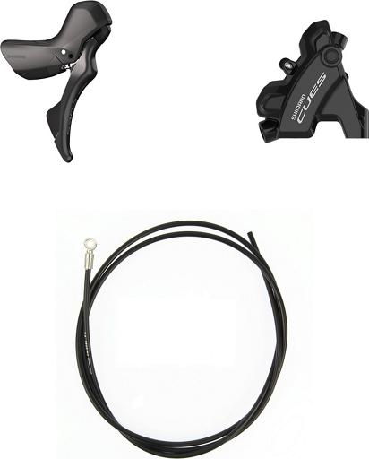 Actual product image Shimano Scheibenbremsen-Set CUES BR-U6030 mit ST-U6030 (Rear wheel brake, Brake kit, 2)