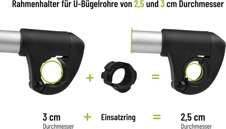 Image du produit Eufab Support de cadre Strap (Argent, Noir)