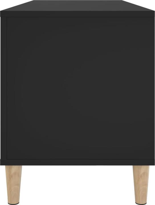 Actual product image vidaXL Plattenschrank Schwarz 100x38x48 cm Holzwerkstoff (100 x 38 x 48 cm)