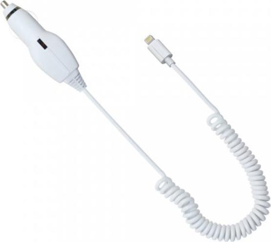 Image du produit fontastic Chargeur de voiture MFI pour Apple iPhone lightning avec 1.0A, blanc