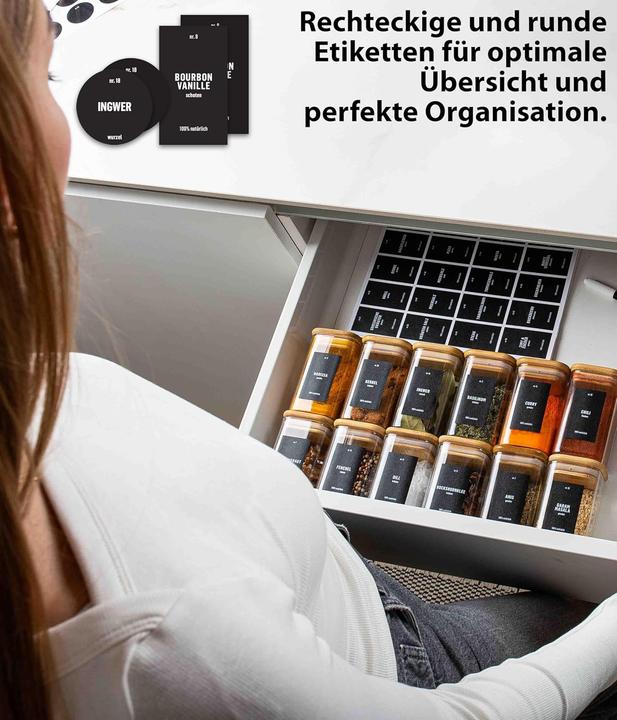 Produktbild Deco haus Vorratsgläser-Set mit Deckel (0.28 l)