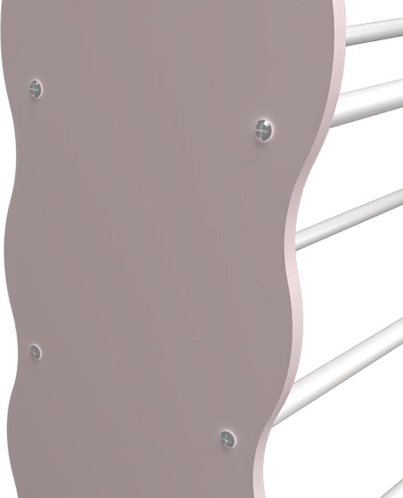 Produktbild En.Casa Kinderregal Vestnes mit 12 Aufbewahrungsboxen 78x86x27 cm Cotton Candy/Weiss (86 x 26.50 x 78 cm)