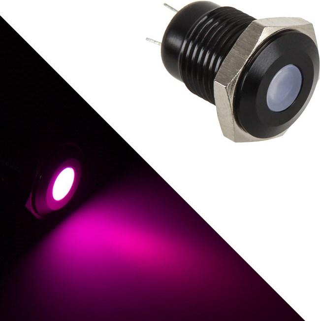 Produktbild Lamptron Vandalismus-gesicherte LED - violett, schwarze Fassung (Violett)