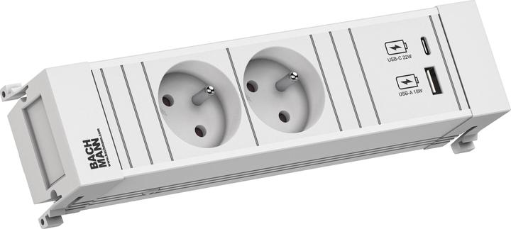 Actual product image Bachmann BACH socket strip (2x, CEE 7/5)