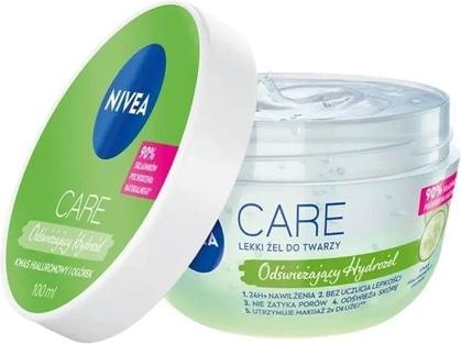 Immagine prodotto NIVEA Care Fresh Hybrid Gel crema viso per pelle grassa e mista con acido ialuronico 100ml (100 ml, Crema 24h)