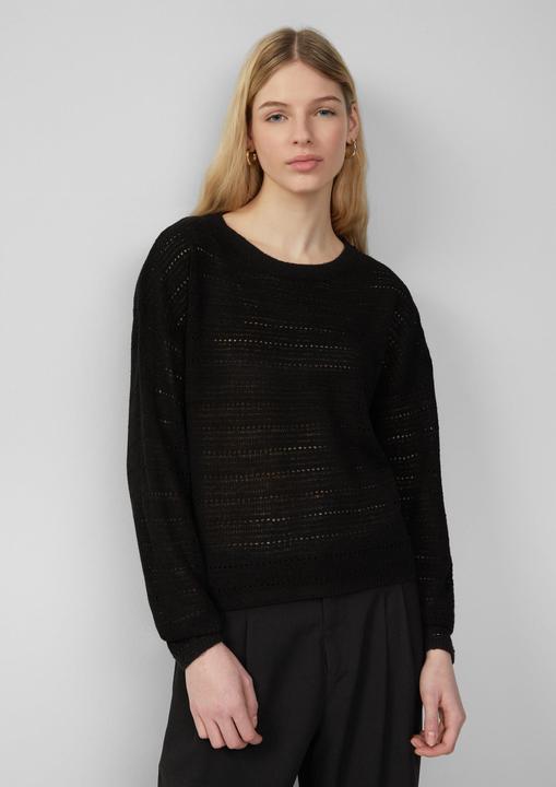 Produktbild S.Oliver Strickpullover leichter Pullover mit Ajourmuster (S)
