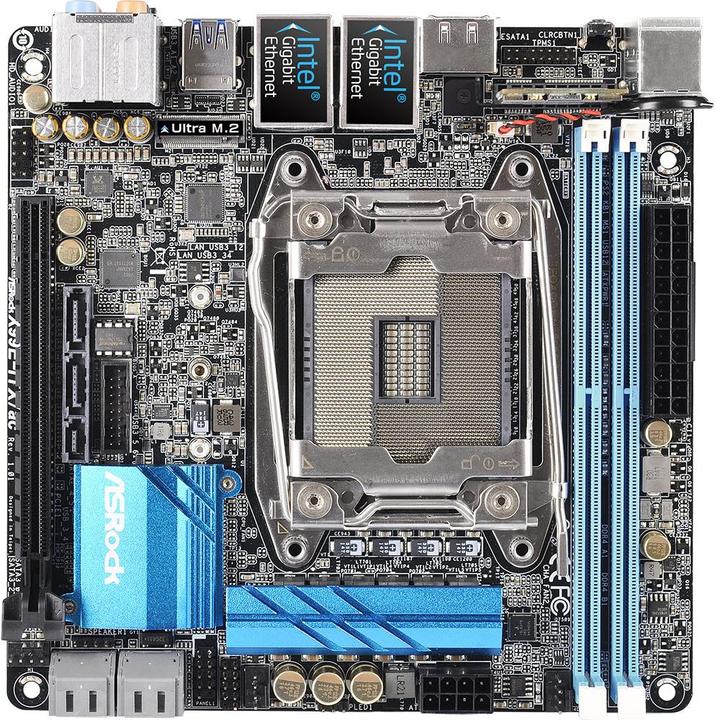 Produktbild AsRock X99E-ITX/ac (LGA 2011-v3, Intel X99, Mini-ITX)