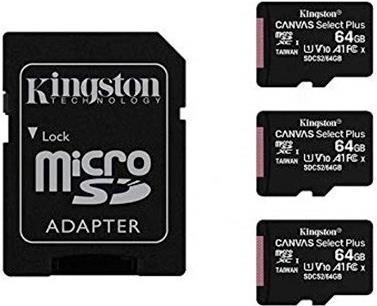 Image du produit Kingston Canvas Select Plus (64 Go, microSDXC, U1, UHS-I)