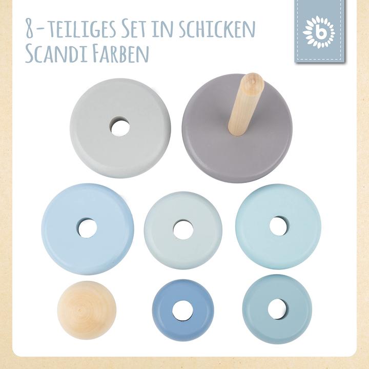 Image du produit Bieco Jouet à empiler Bleu/Gris