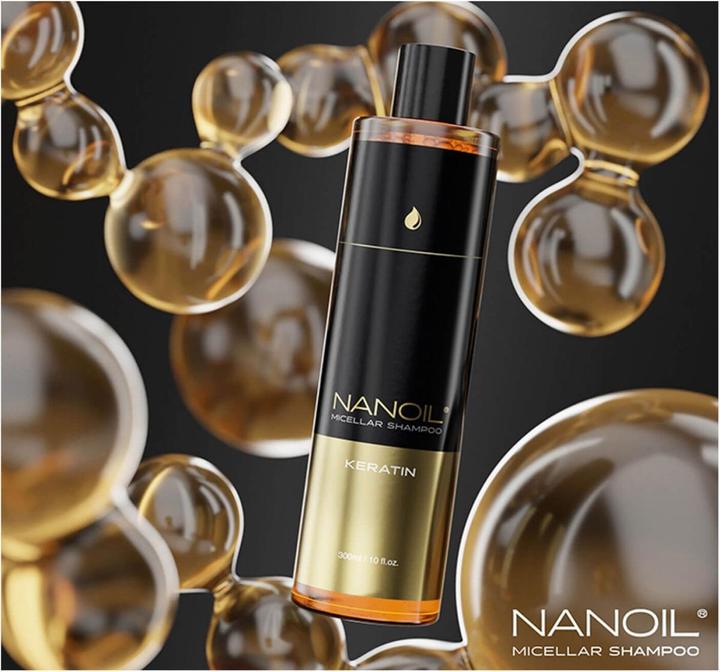 Actual product image Nanoil Micell shampoo with keratin (300 ml, Liquid shampoo)