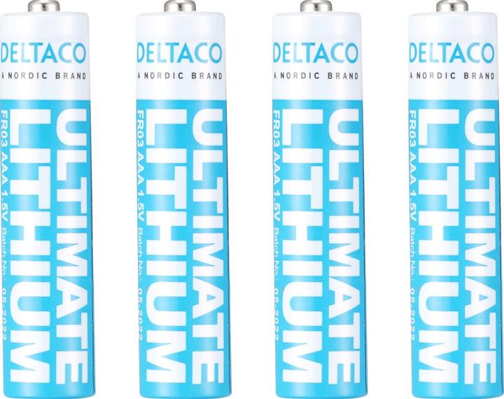 Produktbild Deltaco ULT-R03LI-4P (4 Stk., AAA)