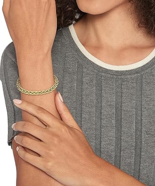 Immagine prodotto Tommy Hilfiger Bracciale Distinctive Intertwined Circles placcato oro 2780842 (18 cm, Acciaio inossidabile)