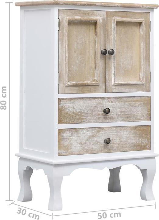 Produktbild vidaXL Schubladenschrank (50 x 30 x 80 cm)