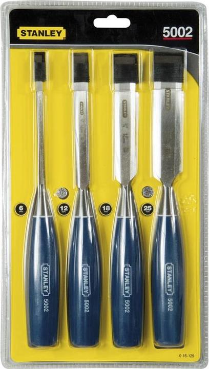 Immagine prodotto Stanley 0-16-129 Set di scalpelli, 6/12 / 18/25 mm, 4 pezzi (18 mm)
