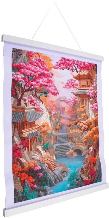 Actual product image Craft Buddy Cherry Blossom Bliss, 35x45cm Crystal Art Scroll