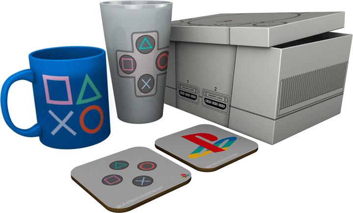 Actual product image ABYstyle Playstation Pack : Bicchiere / Tazza / 2 Sottobicchieri (2x)