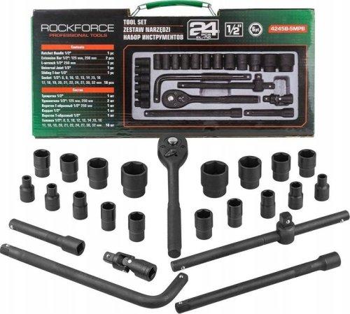 Produktbild GCS ROCKFORCE SCHLÜSSEL-SATZ 24-tlg. 1/2 6WINKEL. (8-32mm) (1/2")