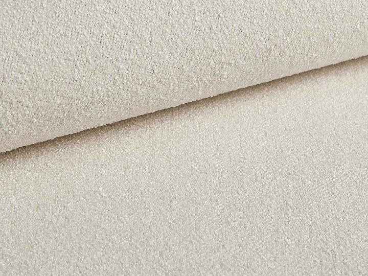 Actual product image Micadoni Boucle Storage Bed with Headboard, "Eric", Ivory, 220x230x114 Made in Europe (140 x 200 cm)