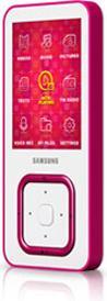 Produktbild Samsung YP-Q3, 8GB, Multimedia-Player mit FM Tuner, pink (8 GB)