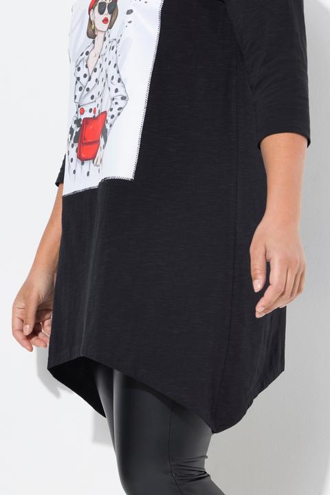 Immagine prodotto Miamoda T-Shirt, A-Linie, Model-Motiv, Zipfelsaum (56)