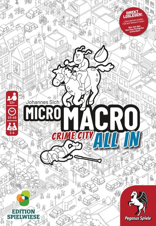 Produktbild Pegasus MicroMacro: Crime City 3? All In (Edition Spielwiese) (Deutsch, 1 - 4 Spieler)
